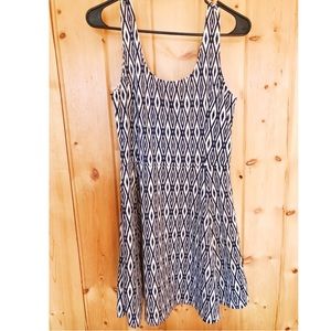 Blue and White Dress